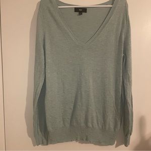 Mint Green V Neck Sweater